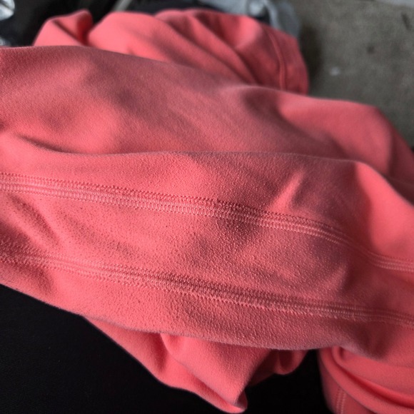 Lululemon Align High Rise 25 Crop Leggings Coral Pink Size 14 Nulu Athleisure - Picture 10 of 10